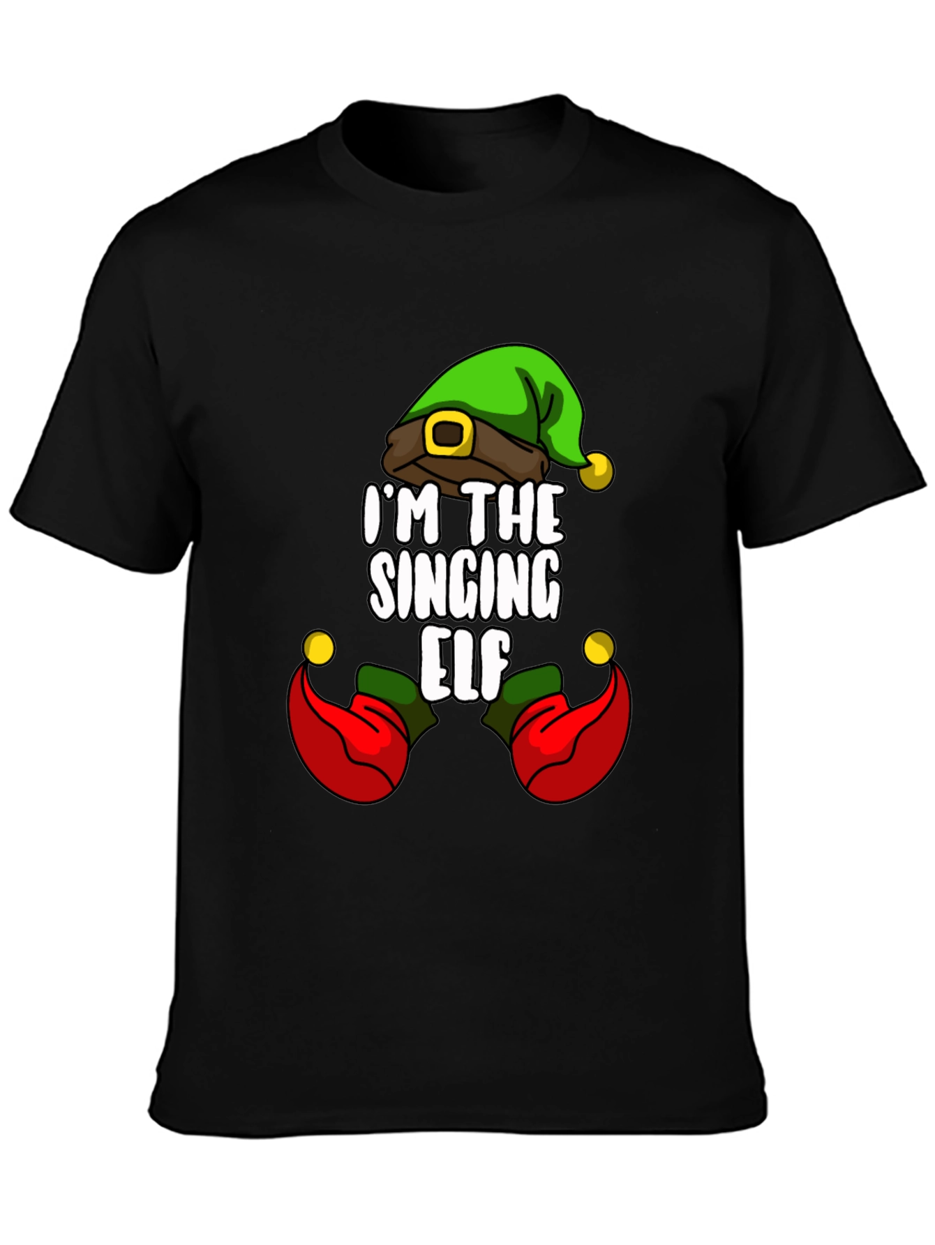 Camiseta Navideña Elfo Cantarín para Hombre