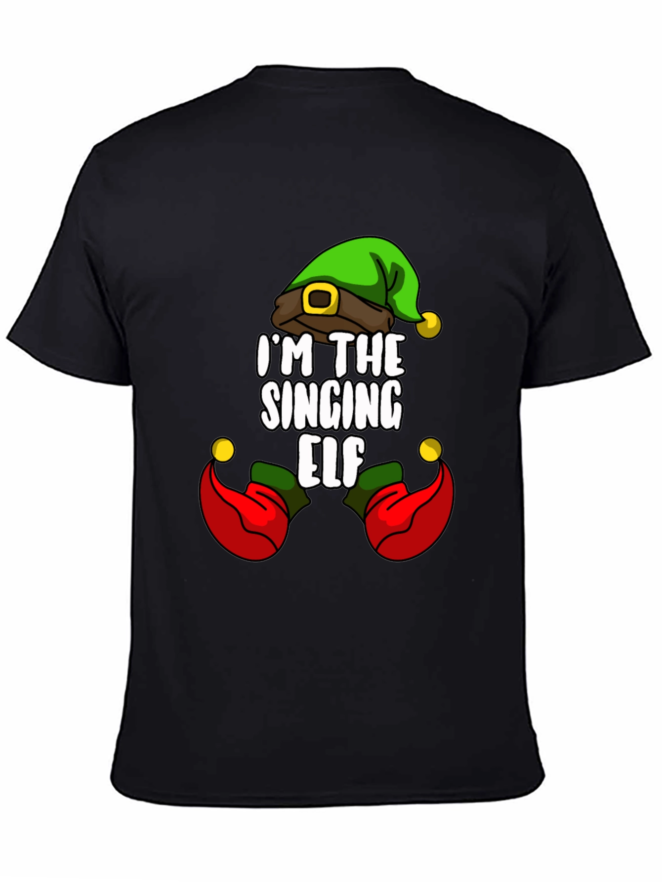 Camiseta Navideña Elfo Cantarín para Hombre