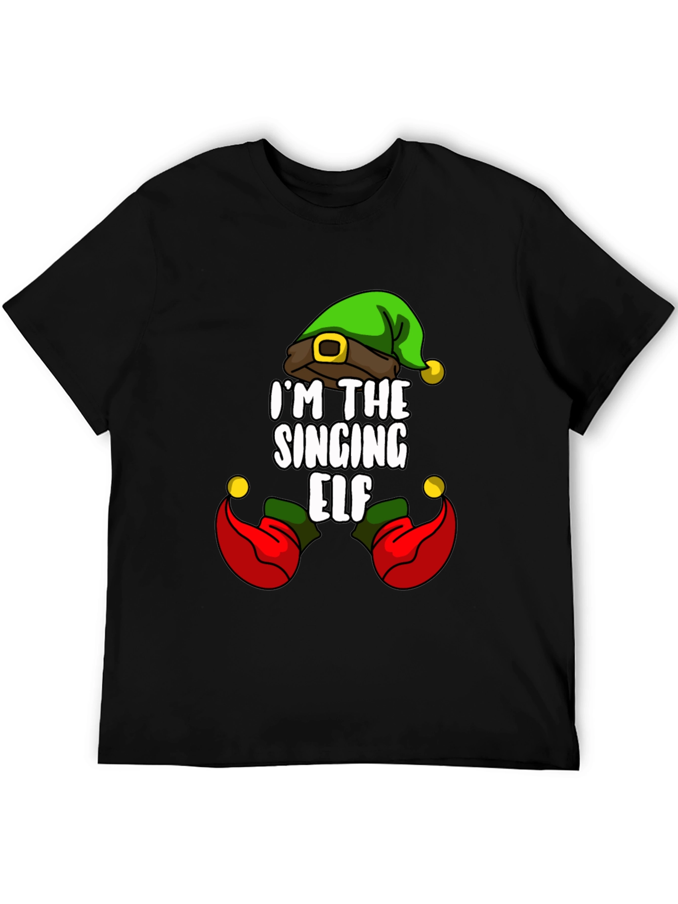 Camiseta Navideña Elfo Cantarín para Hombre