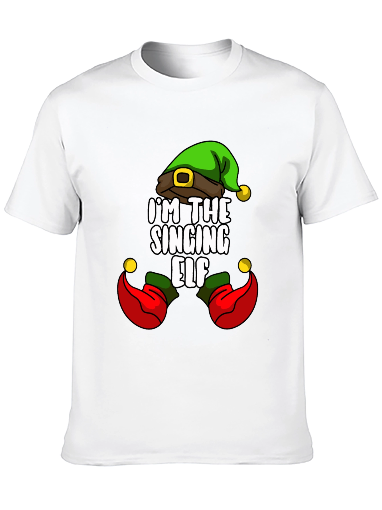Camiseta Navideña Elfo Cantarín para Hombre