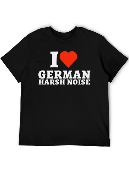 Camiseta Negra I ❤️ German Harsh Noise