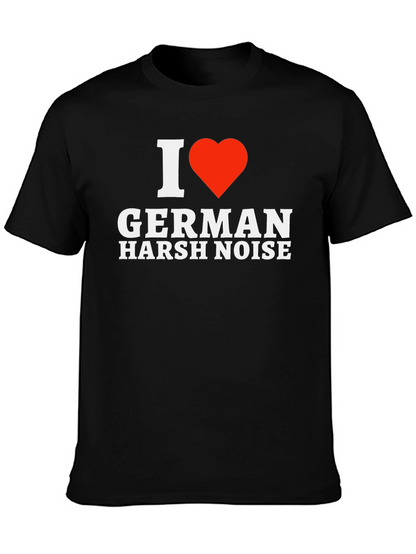 Camiseta Negra I ❤️ German Harsh Noise