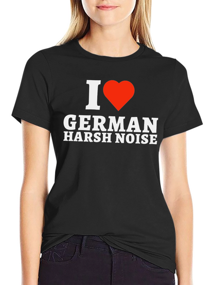 Camiseta Negra I ❤️ German Harsh Noise