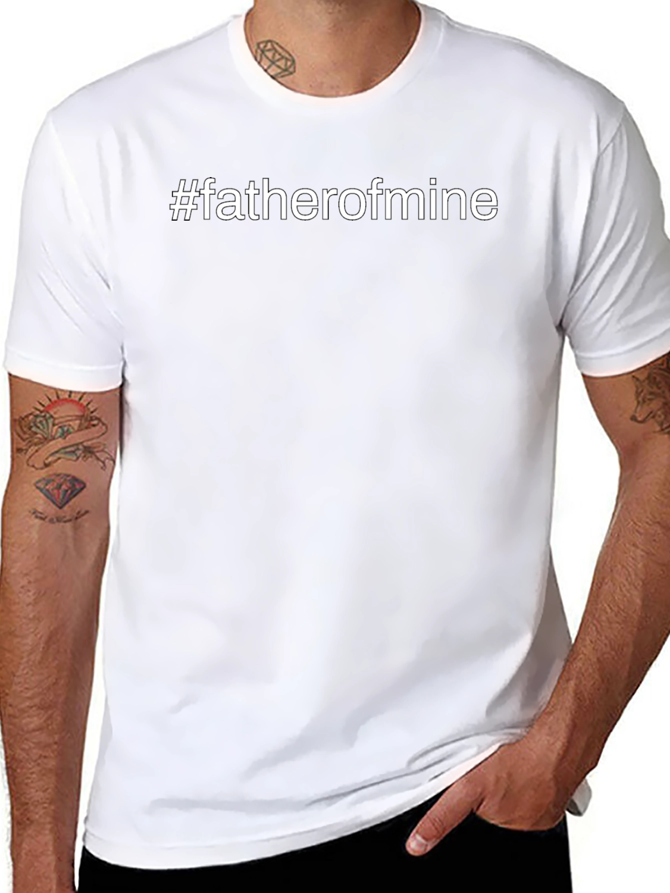 Camiseta Negra #fatherofmine