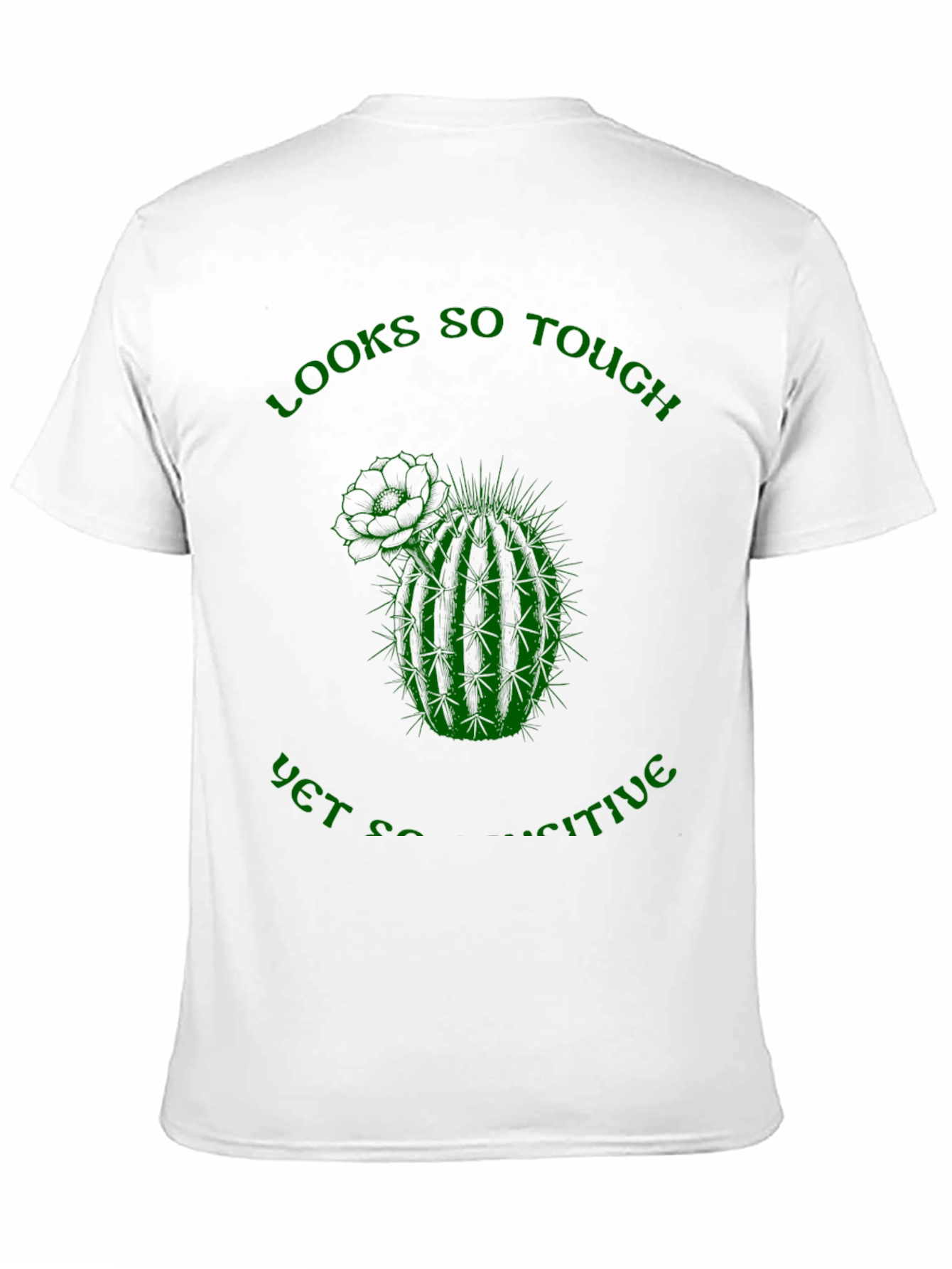 Camiseta Negra: Cactus Sensible