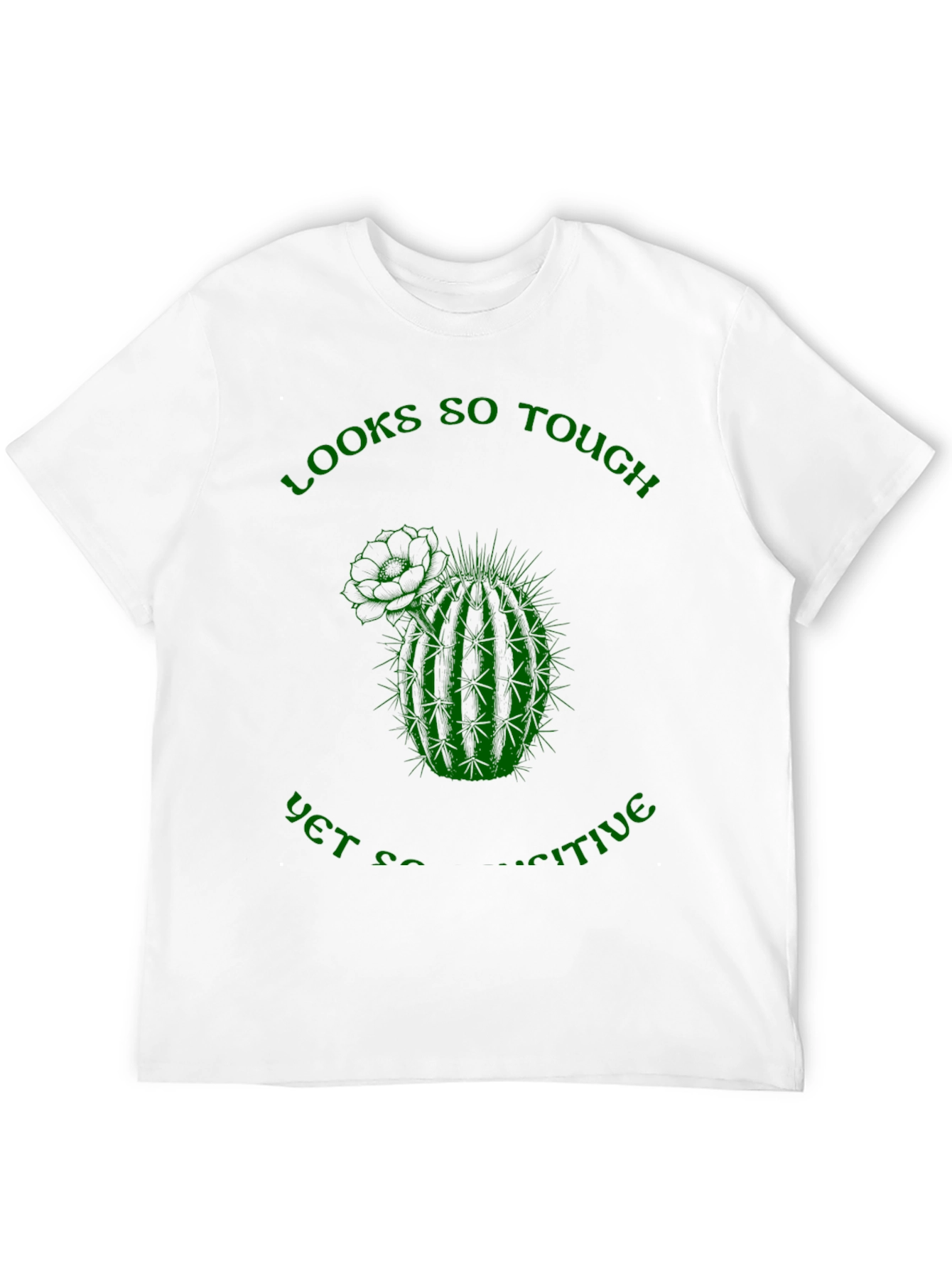 Camiseta Negra: Cactus Sensible