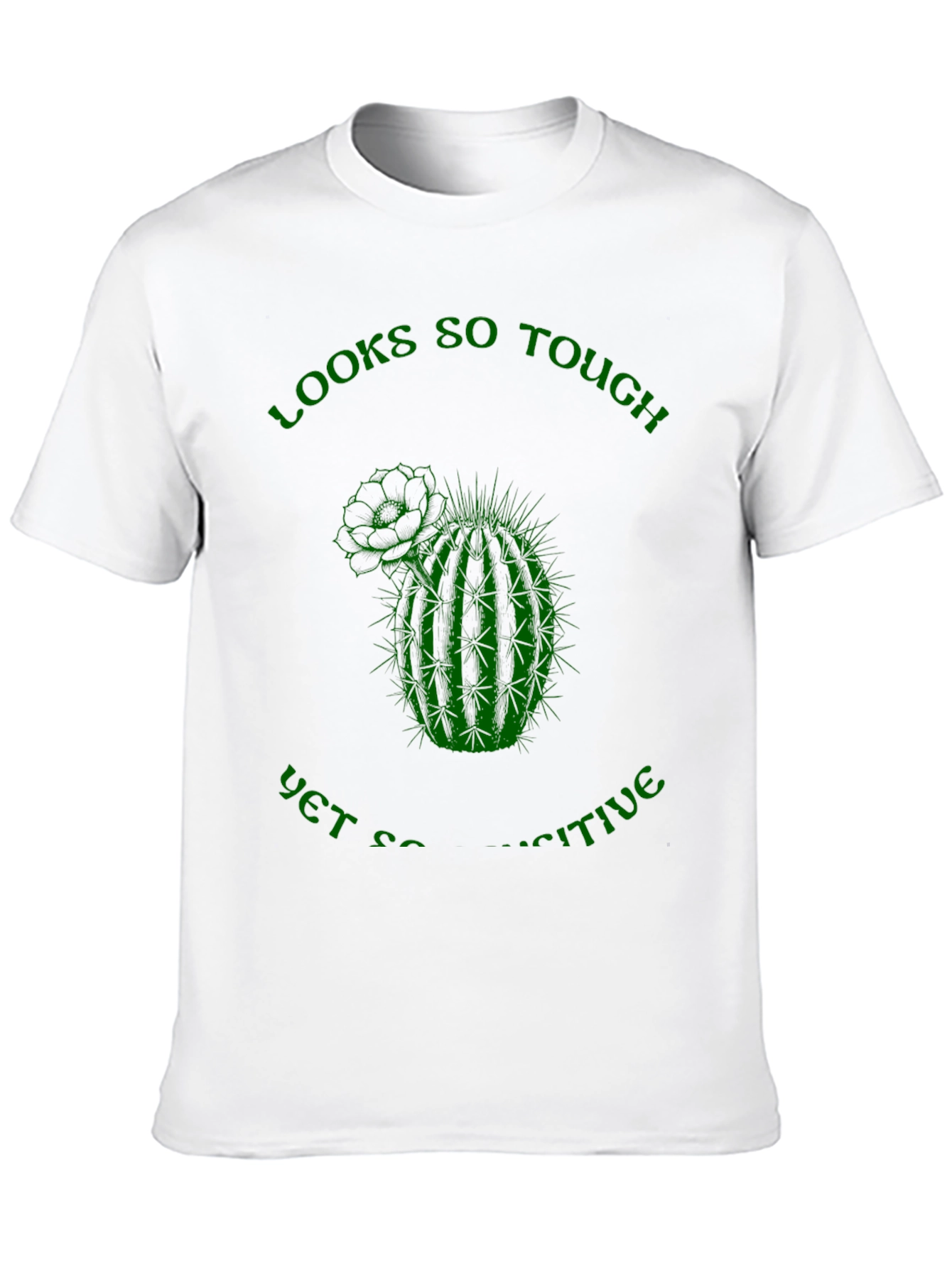 Camiseta Negra: Cactus Sensible