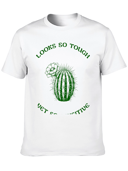 Camiseta Negra: Cactus Sensible