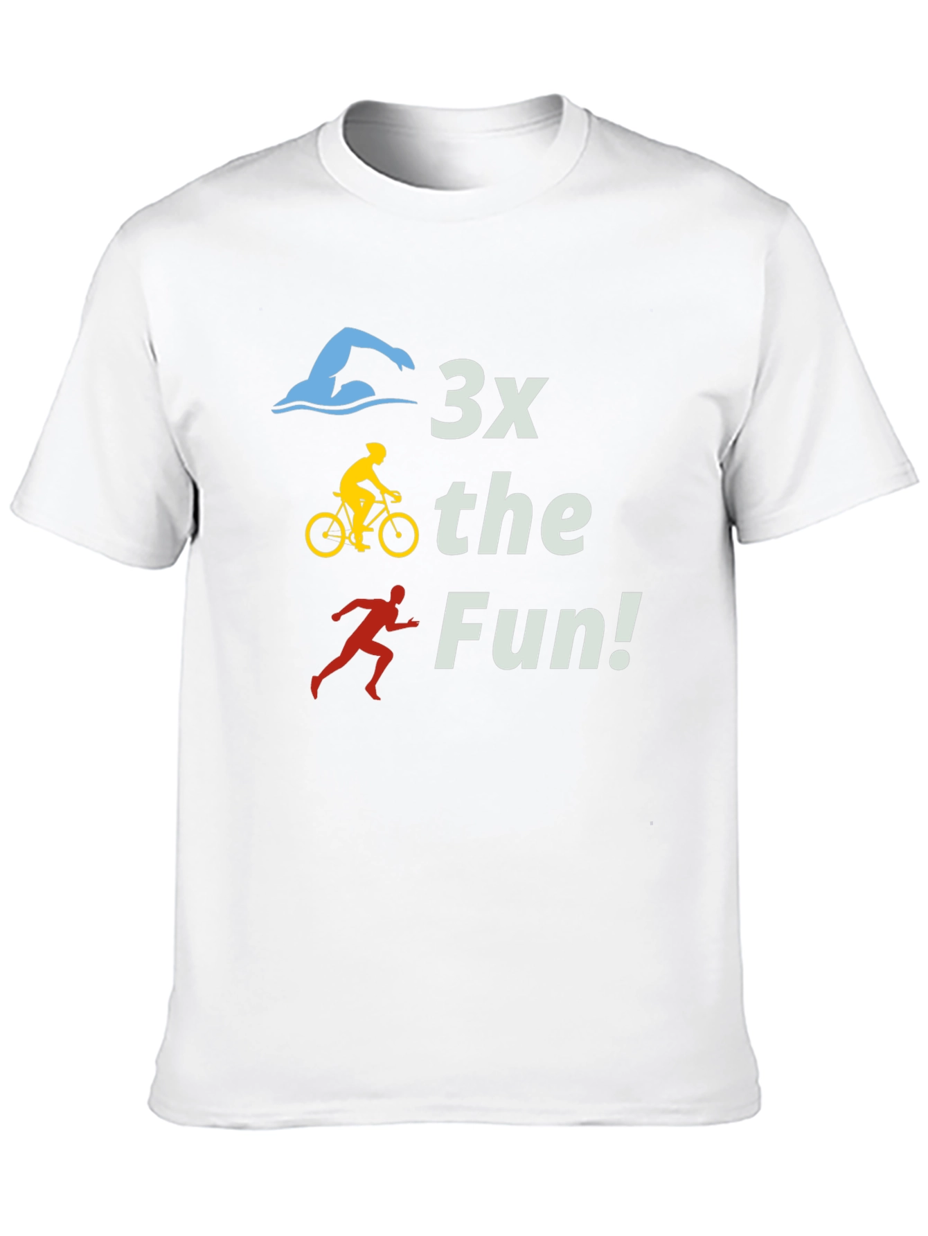 Camiseta Negra 3x the Fun! Triatlón