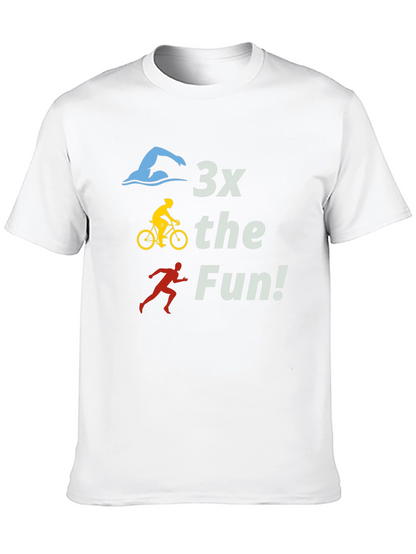 Camiseta Negra 3x the Fun! Triatlón