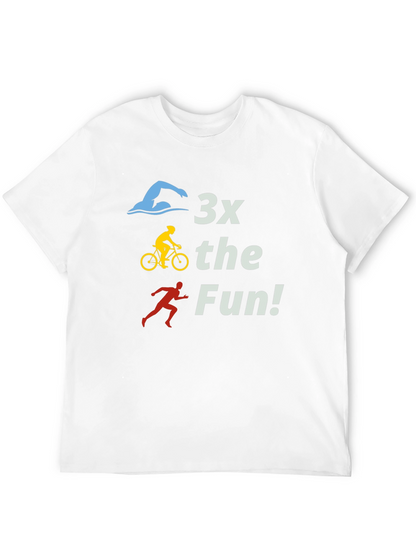 Camiseta Negra 3x the Fun! Triatlón