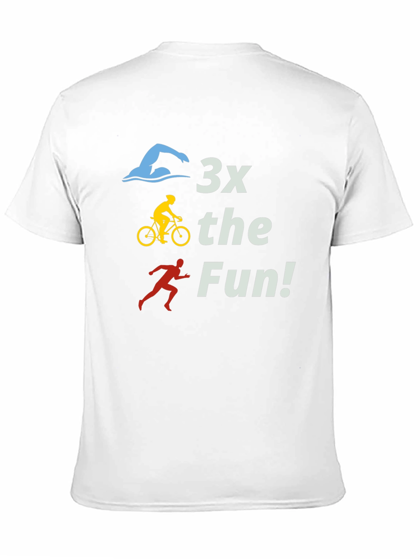 Camiseta Negra 3x the Fun! Triatlón