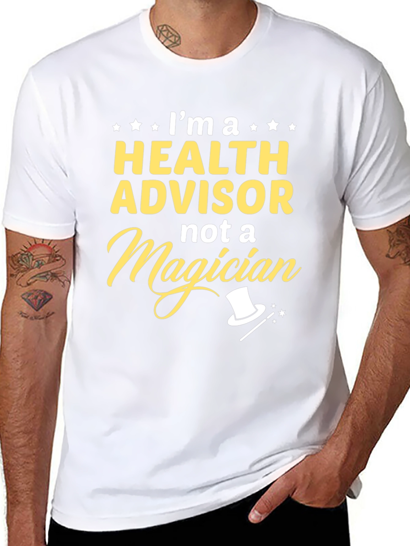 Camiseta Soy Asesor de Salud No Mago