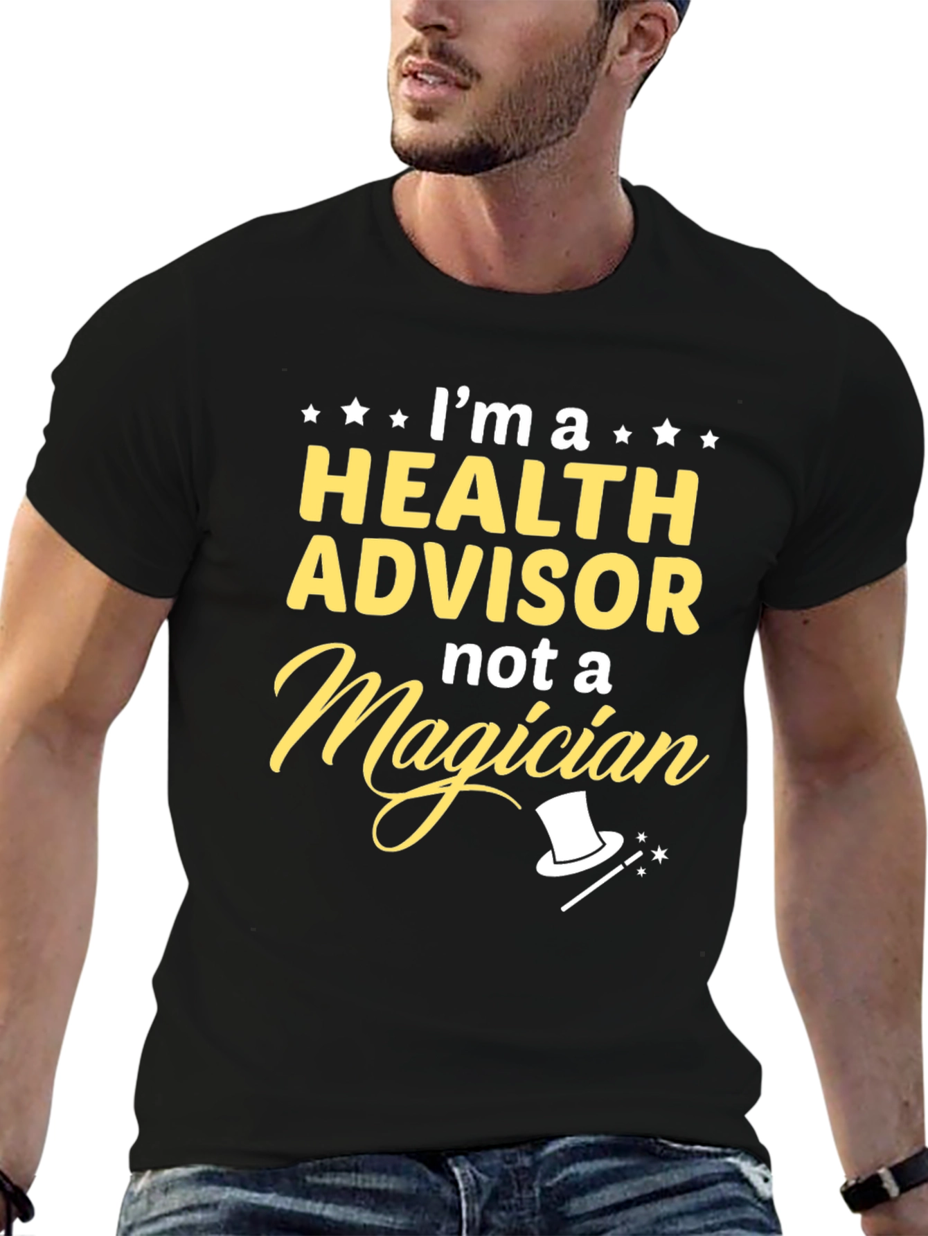 Camiseta Soy Asesor de Salud No Mago