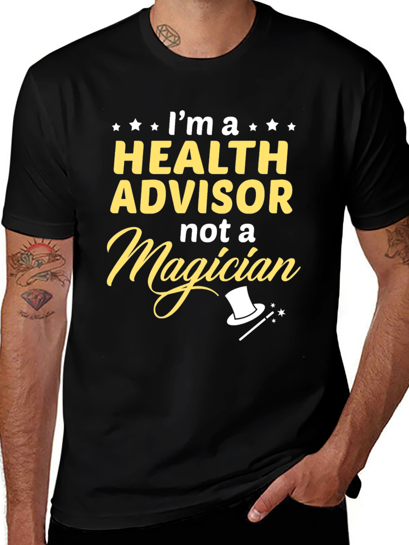 Camiseta Soy Asesor de Salud No Mago