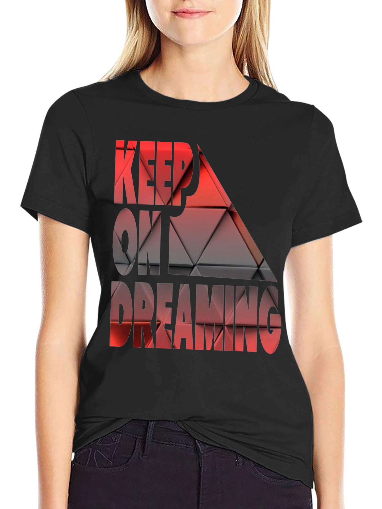 Camiseta Negra Keep On Dreaming