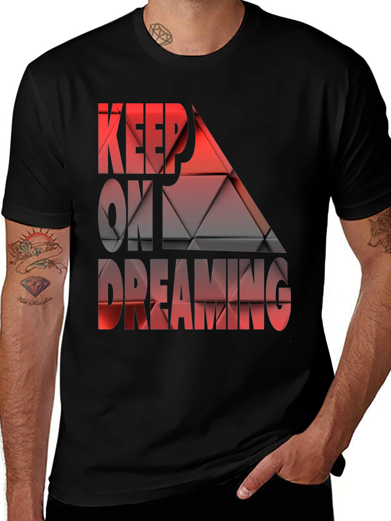 Camiseta Negra Keep On Dreaming