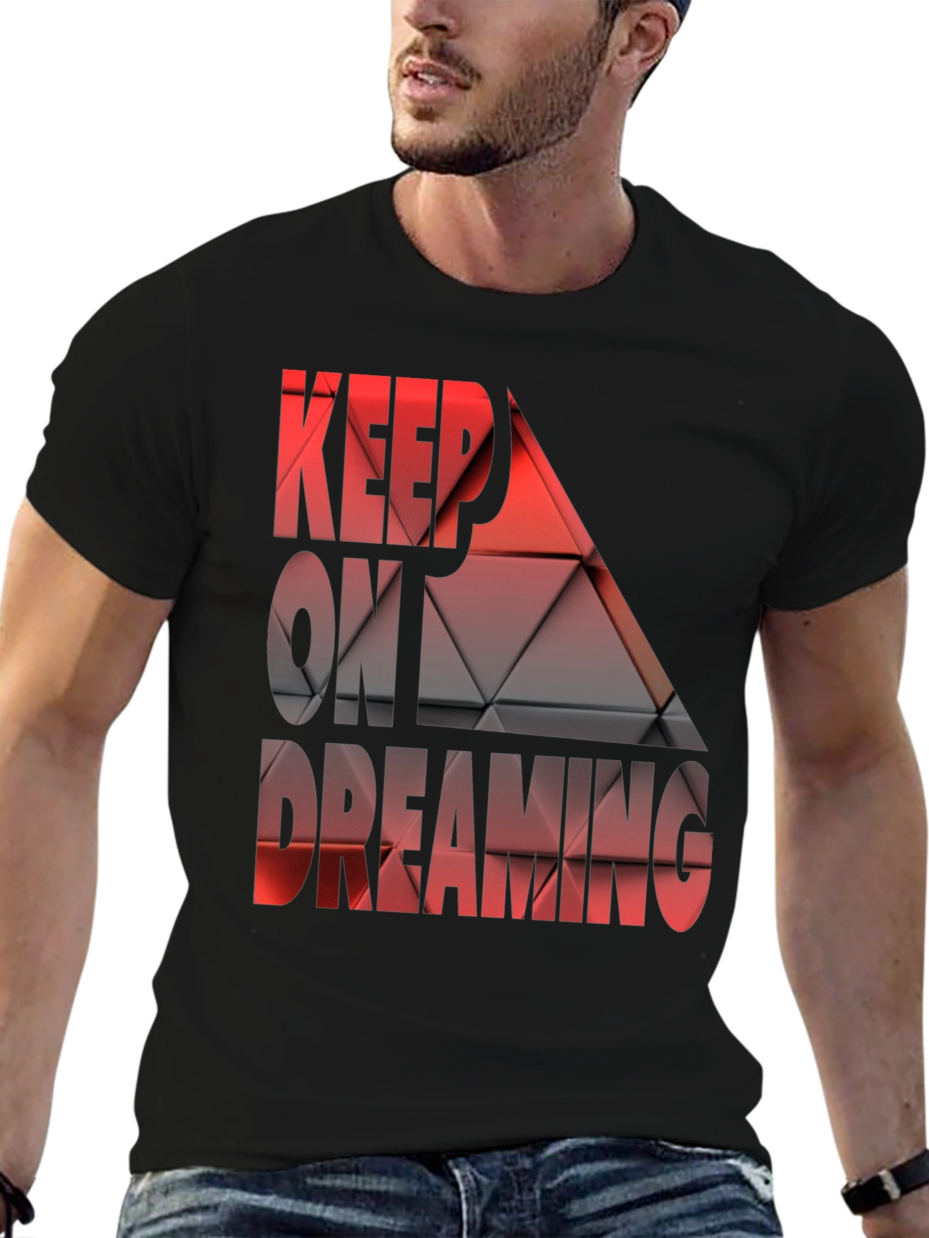 Camiseta Negra Keep On Dreaming