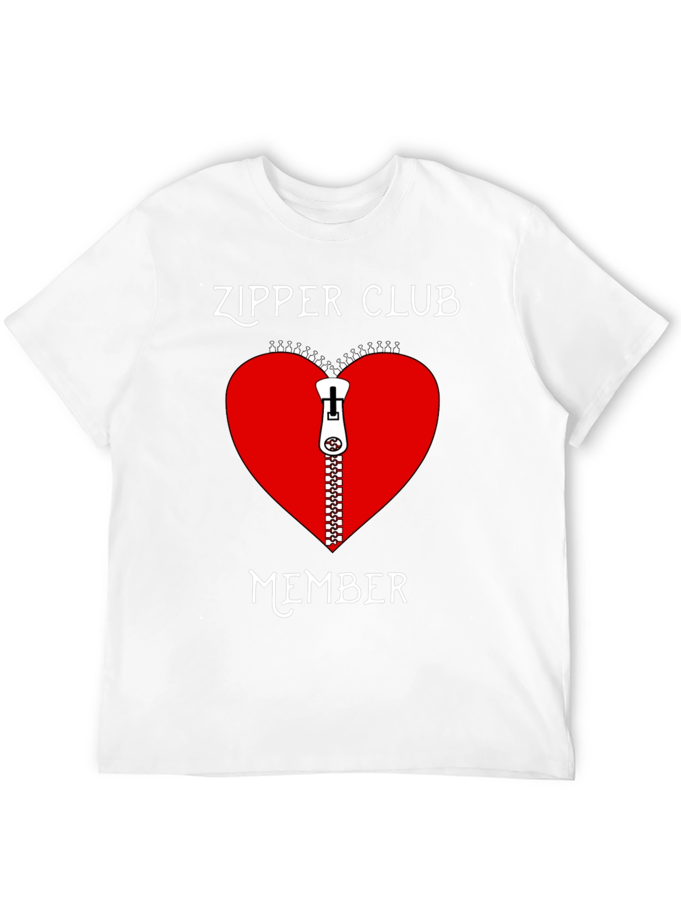Camiseta Negra Club Cremallera Corazón
