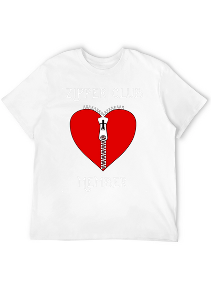 Camiseta Negra Club Cremallera Corazón