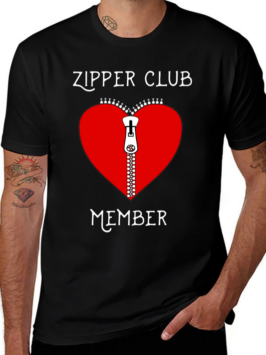 Camiseta Negra Club Cremallera Corazón