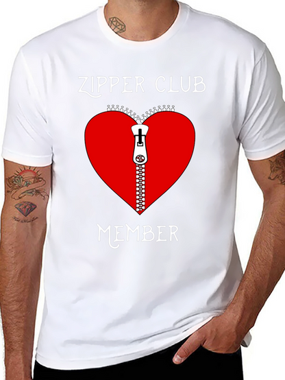Camiseta Negra Club Cremallera Corazón