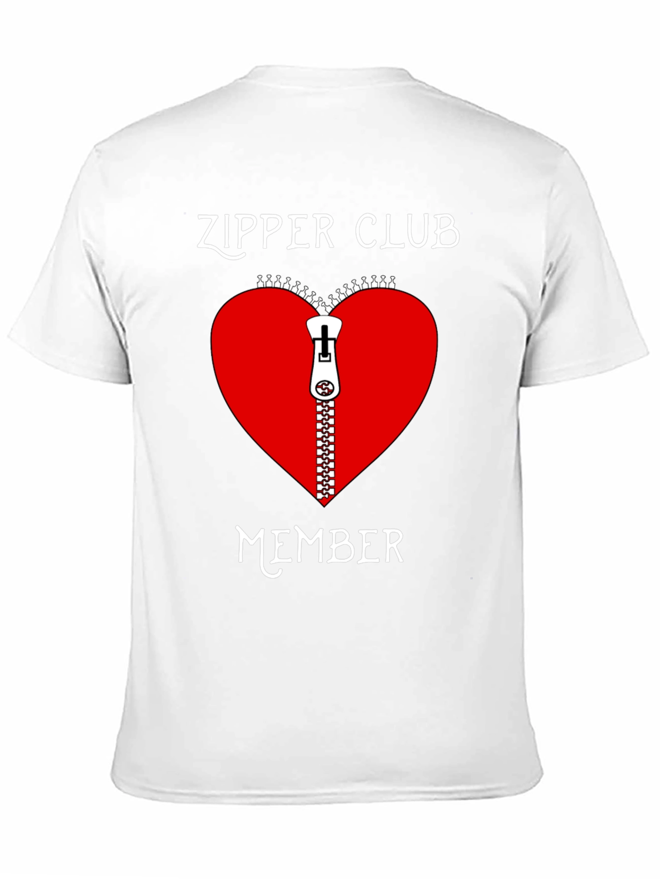Camiseta Negra Club Cremallera Corazón