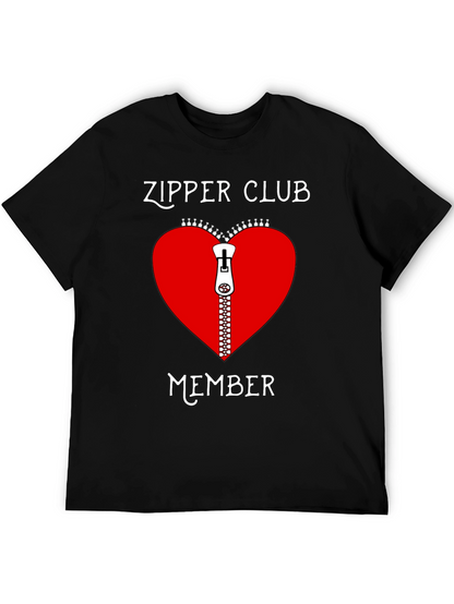 Camiseta Negra Club Cremallera Corazón