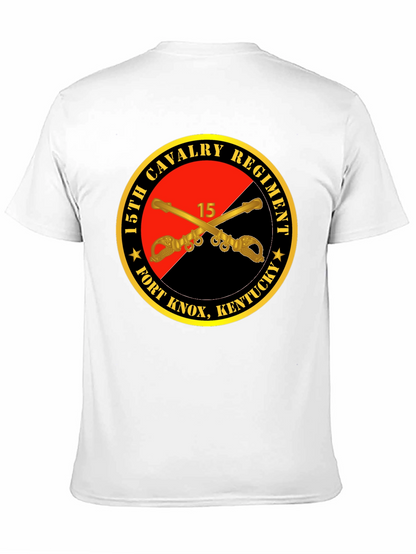 Camiseta Negra 15th Cavalry Regiment Fort Knox Kentucky