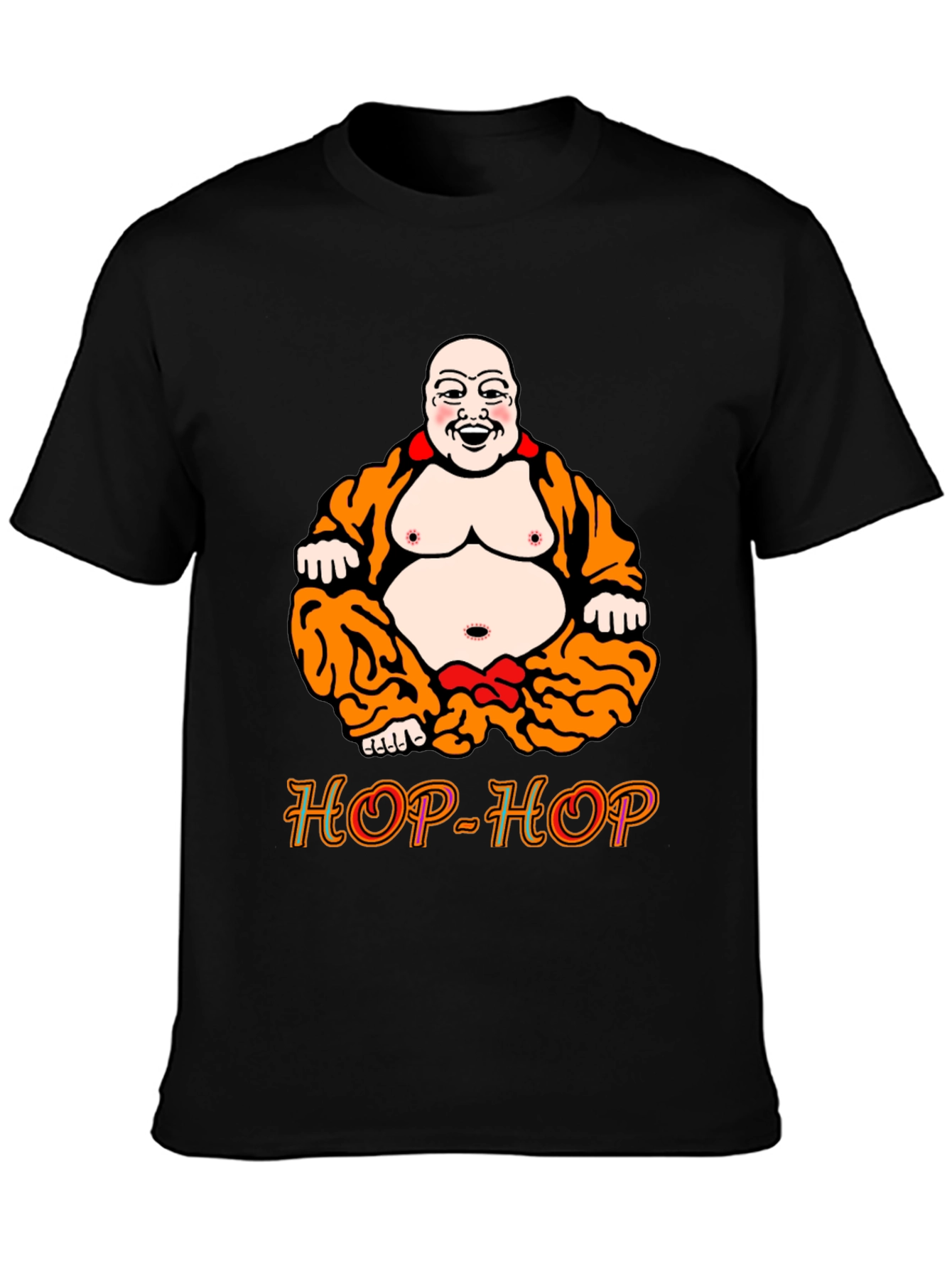 Camiseta Negra Buda HOP-HOP Original