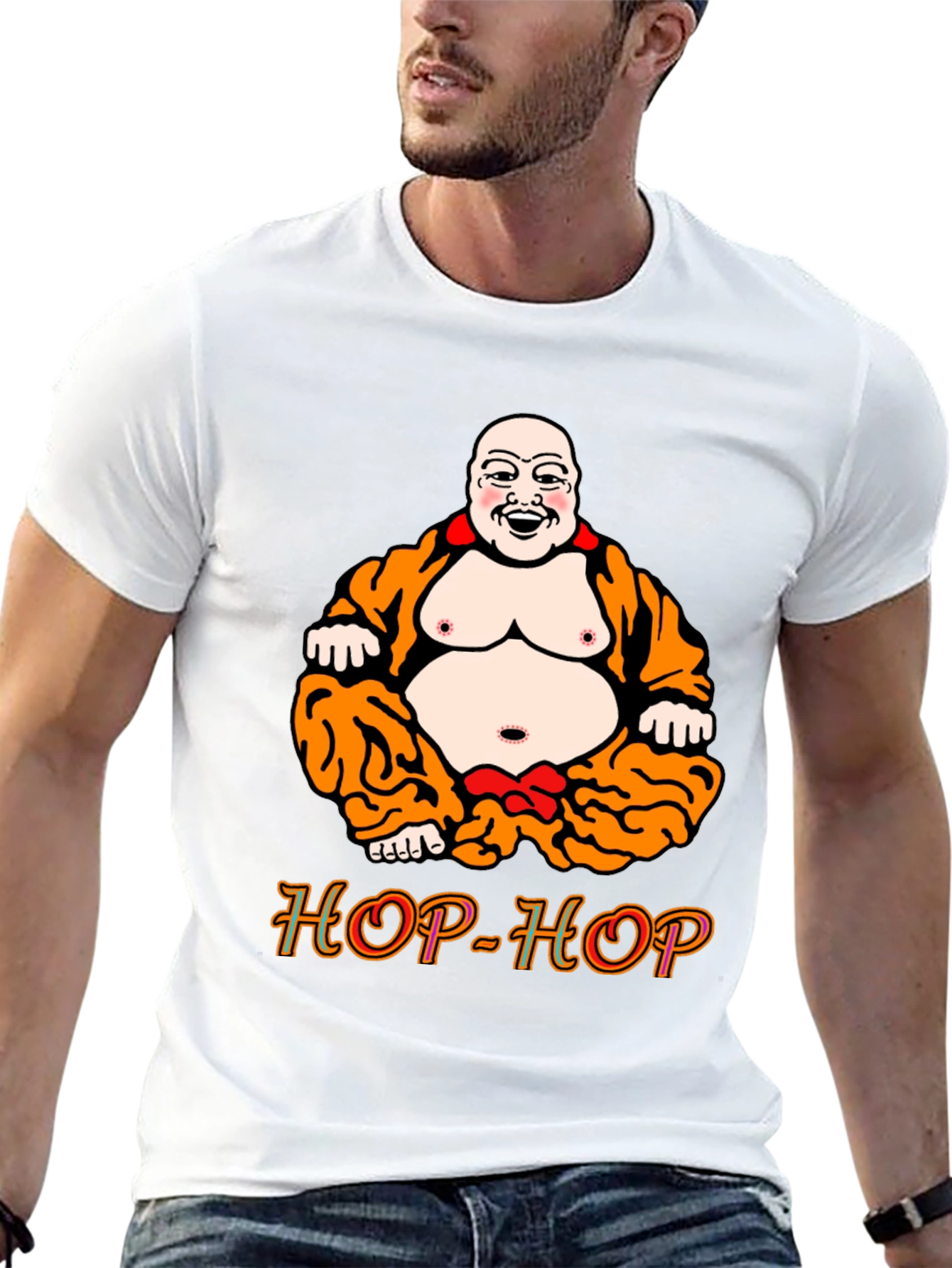 Camiseta Negra Buda HOP-HOP Original