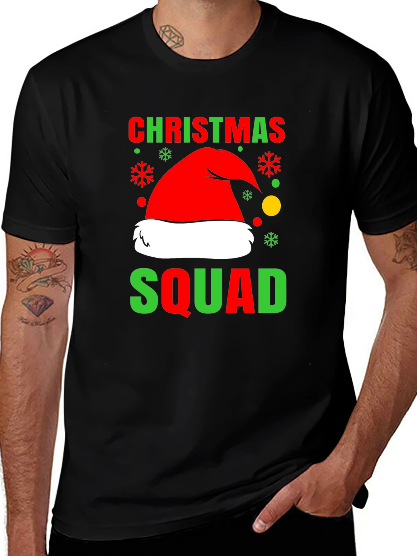 Camiseta Navideña Christmas Squad
