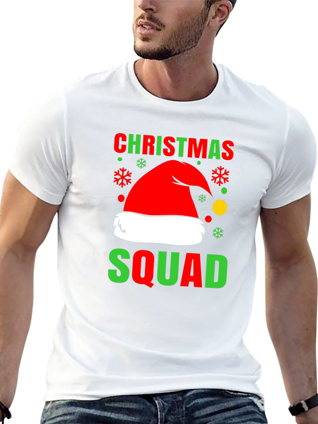 Camiseta Navideña Christmas Squad