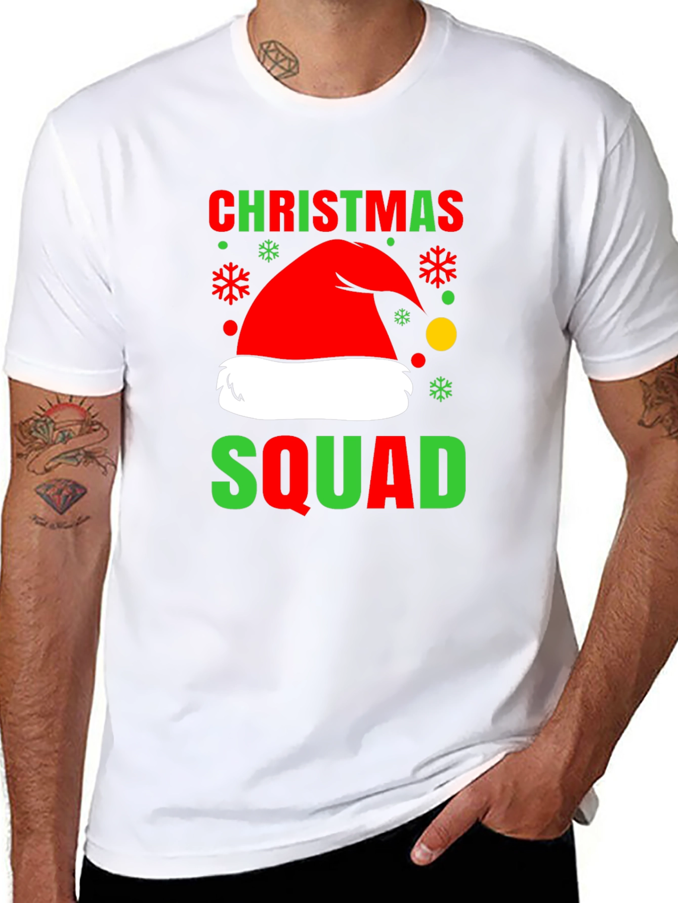 Camiseta Navideña Christmas Squad