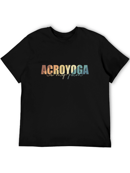 Camiseta Negra Acroyoga es mi Jam