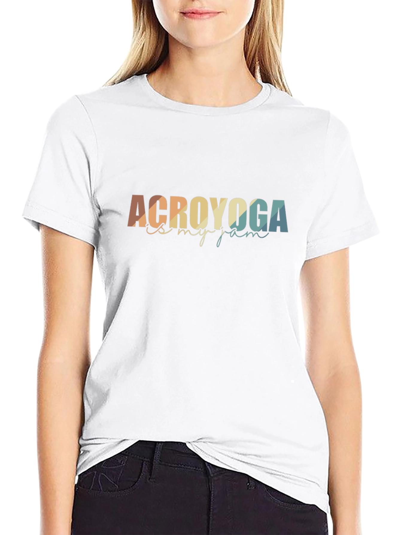 Camiseta Negra Acroyoga es mi Jam