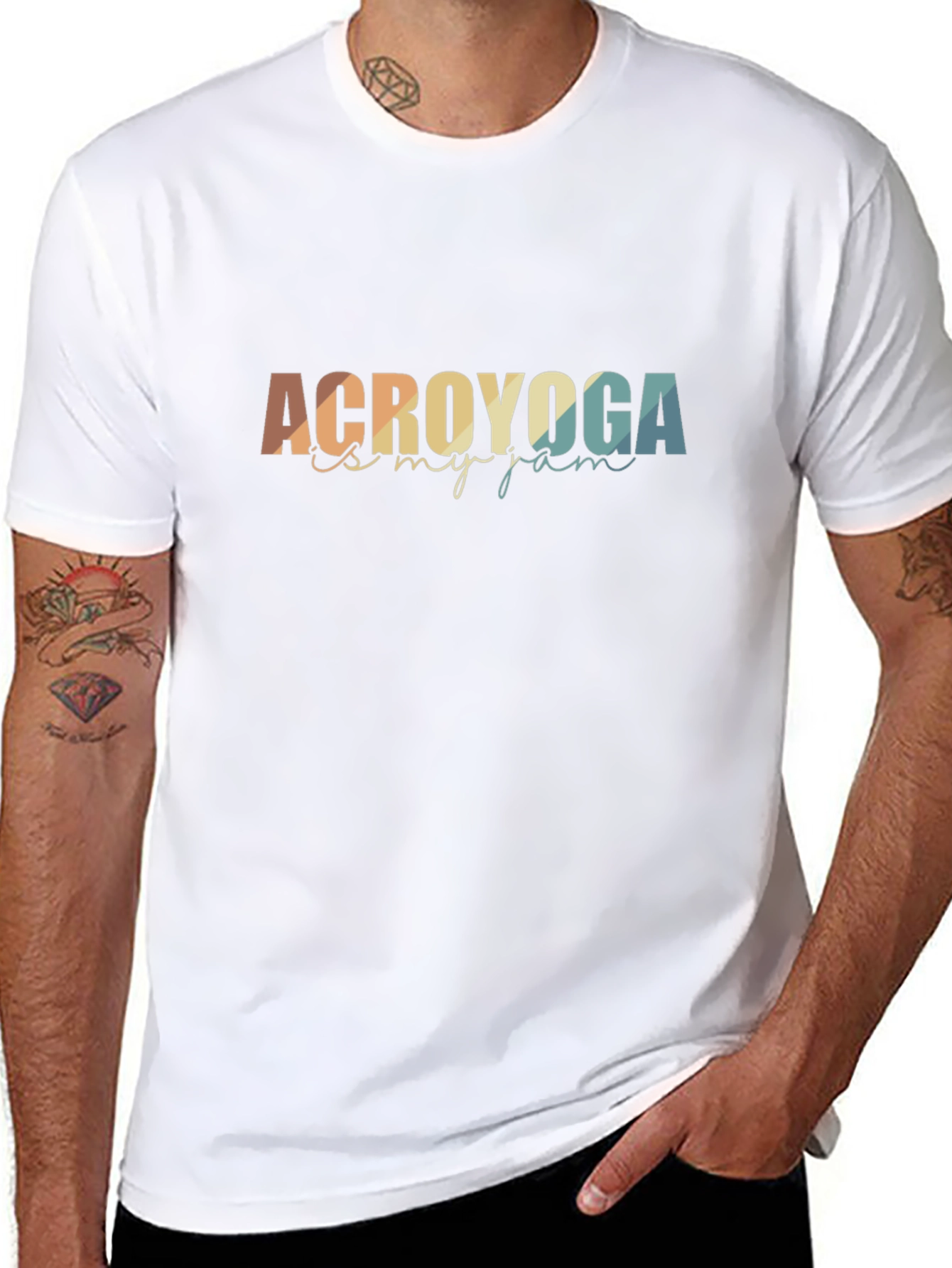 Camiseta Negra Acroyoga es mi Jam