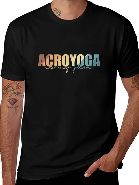 Camiseta Negra Acroyoga es mi Jam