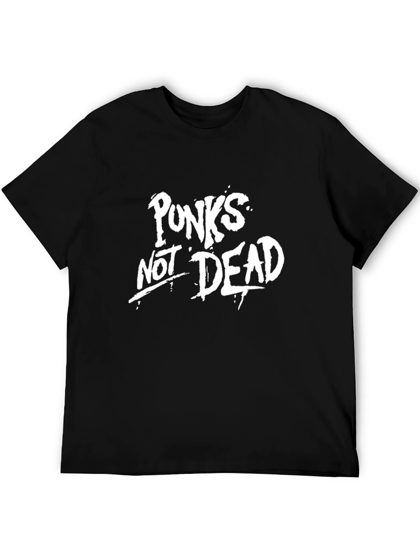 Camiseta Negra Punks Not Dead