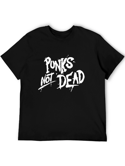 Camiseta Negra Punks Not Dead