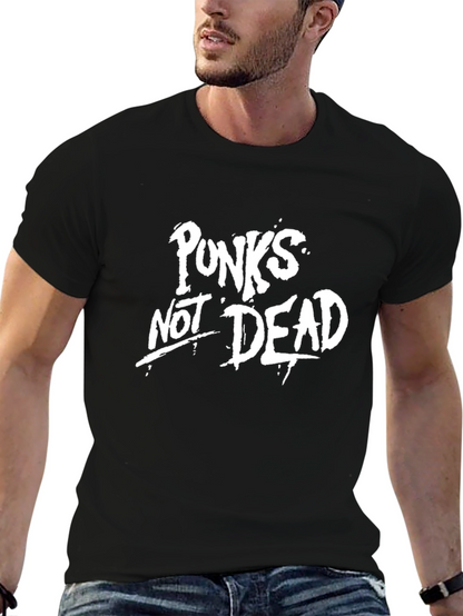 Camiseta Negra Punks Not Dead