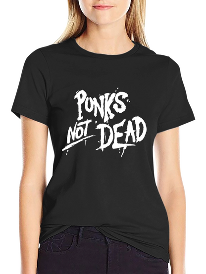 Camiseta Negra Punks Not Dead
