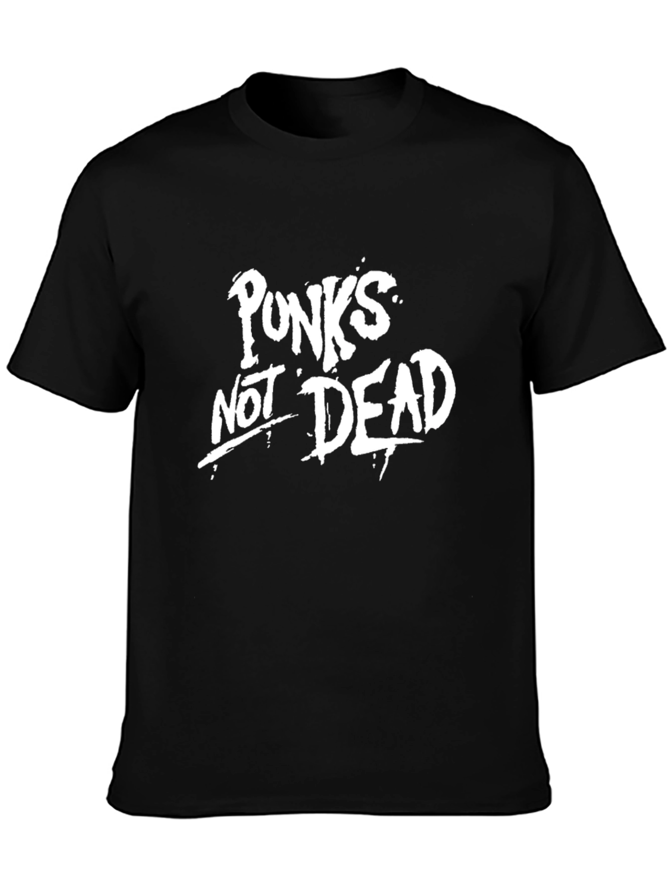 Camiseta Negra Punks Not Dead