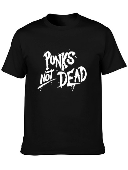 Camiseta Negra Punks Not Dead