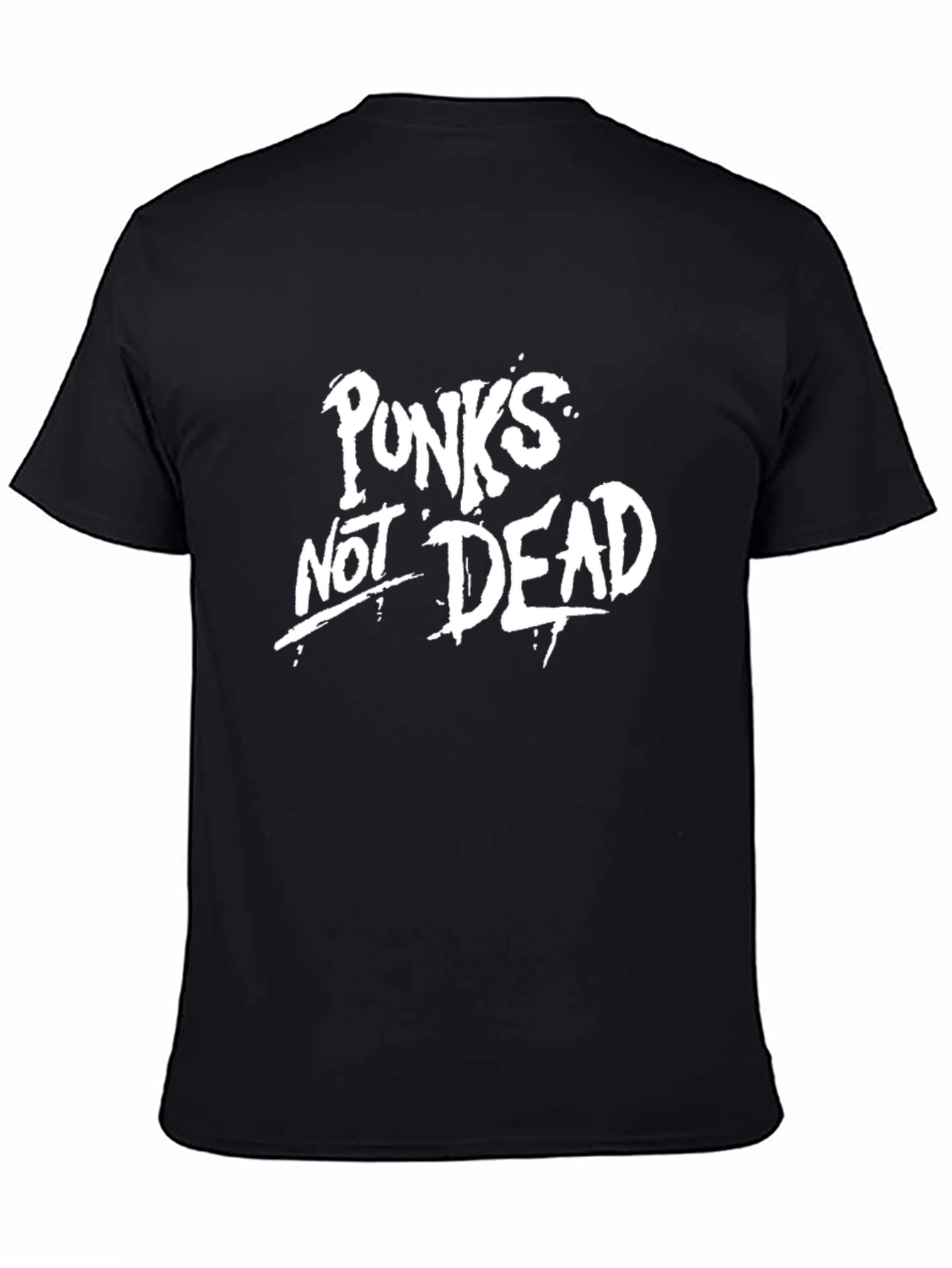 Camiseta Negra Punks Not Dead