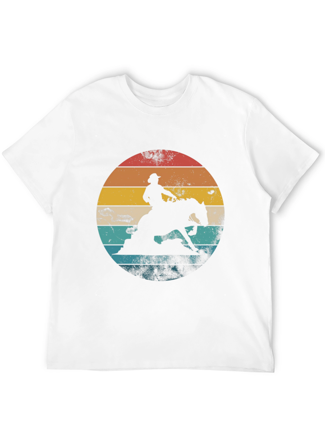 Camiseta Vaquero Retro Atardecer