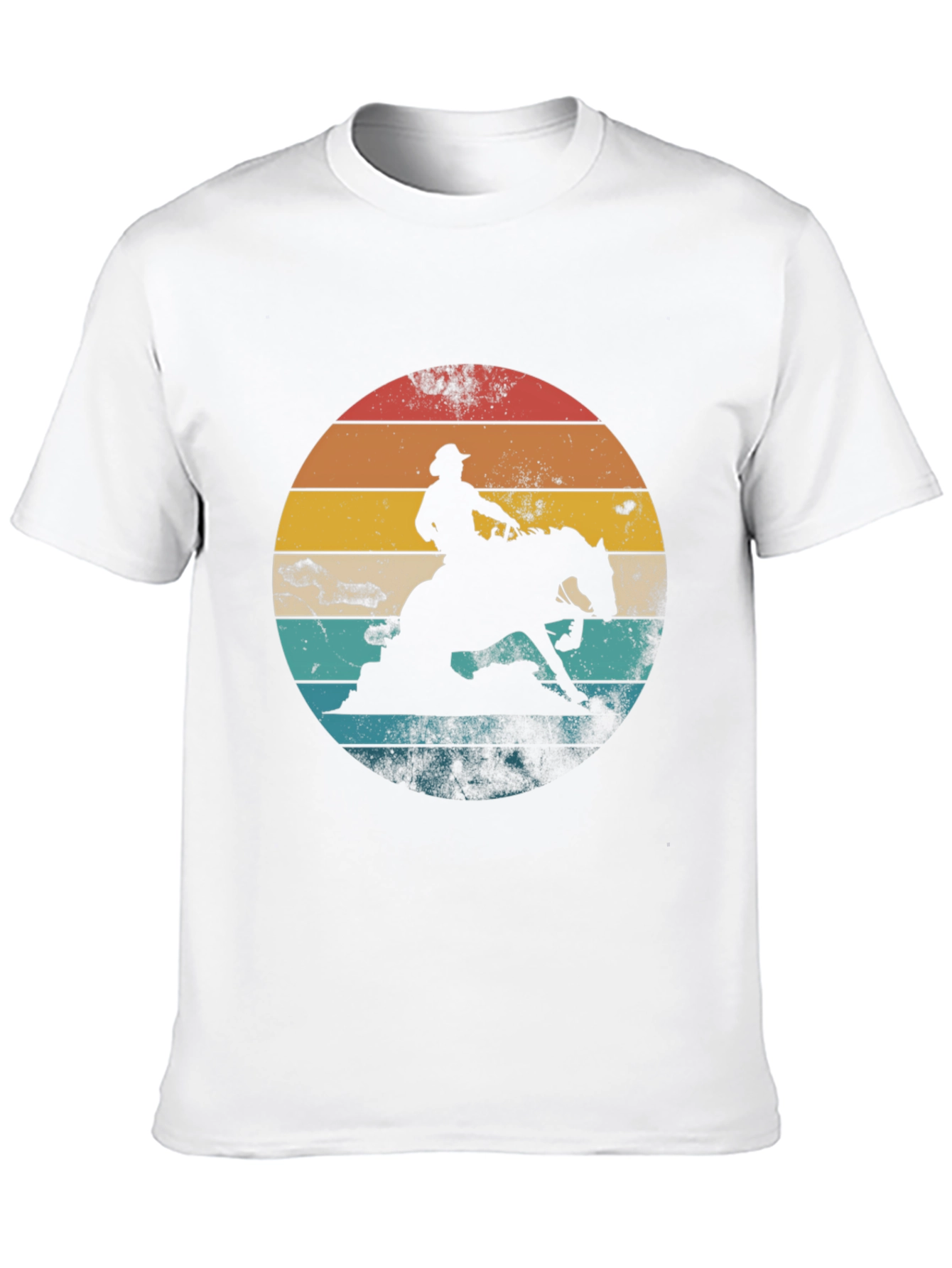 Camiseta Vaquero Retro Atardecer