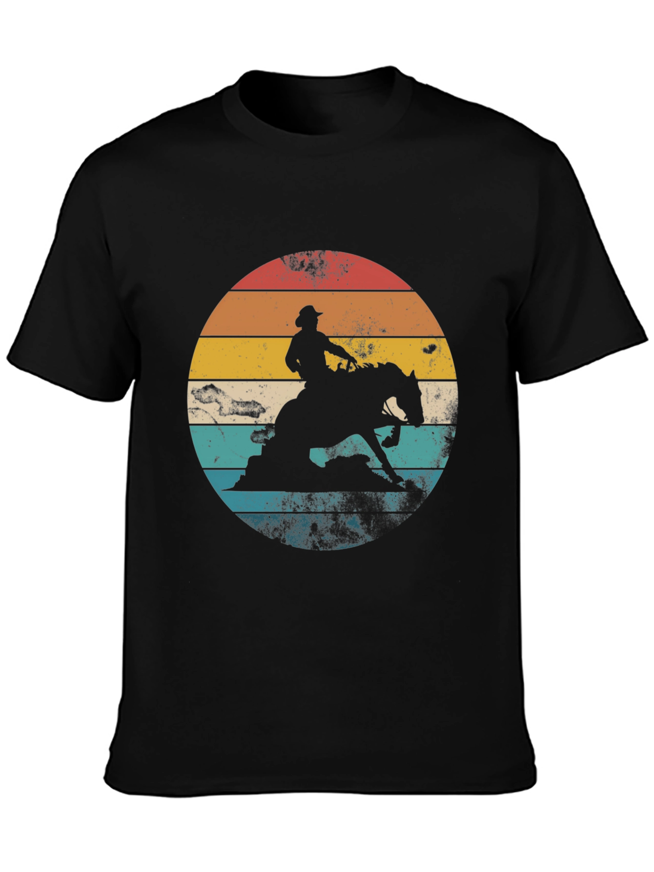 Camiseta Vaquero Retro Atardecer