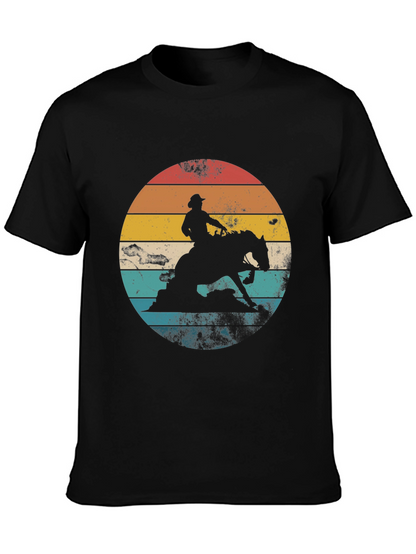 Camiseta Vaquero Retro Atardecer