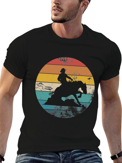 Camiseta Vaquero Retro Atardecer